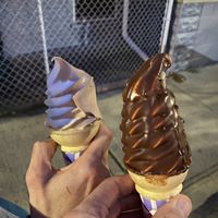 Regular and dipped soft serve! at Like No Udder in Providence
