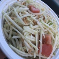 Papaya salad   at Galanga in Bay Shore