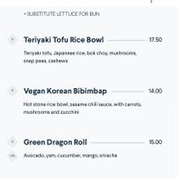 Plant based filter at Earls Kitchen + Bar in Boston