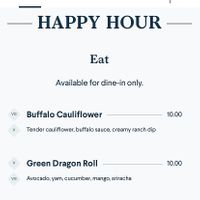 Plant based happy hour Monday-Friday  at Earls Kitchen + Bar in Boston