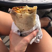 Vegan breakfast burrito! So yum!!  at FeelLove Coffee in Springdale