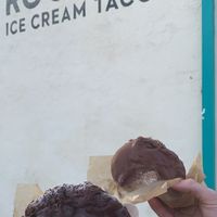 Yum!!! at Rocko's Ice Cream Tacos in Santa Clara