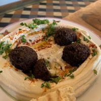 Falafel Hummous Plate  at Cafe Landwer - Cleveland Circle in Boston