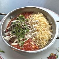 Vegan meatballs  at Cafe Landwer - Cleveland Circle in Boston