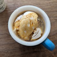affogato with oat gelato at 1 Oz Coffee in Mountain View