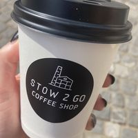 excellent coffee stop  at Stow 2 Go in Ljubljana