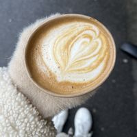 Latte (Brazil roast with oat milk)  at Stow 2 Go in Ljubljana