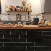 Labeled vegan options at Ola's Café in Paris