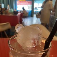 Ice cube. How cute!  at Grand Vege 素膳 in Penang