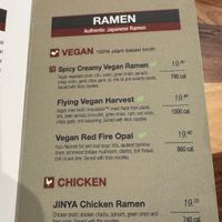 Vegan ramen  at JINYA Ramen Bar in Reston