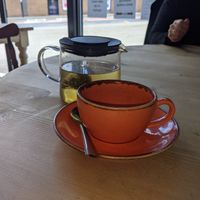 Peach tea at The Cabin in Sheffield