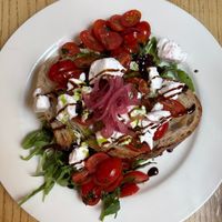 Vegan Brushetta at The Rhubarb Shed in Sheffield