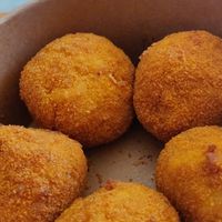 Mac n cheese balls at The Forest in Oroklini