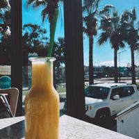 Mango & passionfruit smoothie  at The Forest in Oroklini