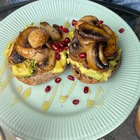 Vegan avocado toastt  at The Forest in Oroklini