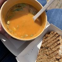 Pumpkin soup at Raaks in Den Burg