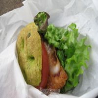 Tempeh sandwich at Vegan Cafe - Mondano in Hiroshima