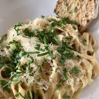 Kids Alfredo tagliatelle  at MILA in Vancouver