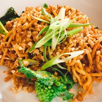 Dan Dan Noodles. Spicy goodness! at MILA in Vancouver