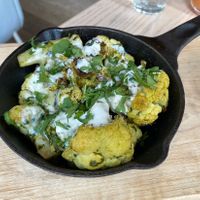 Cauliflower skillet  at MILA in Vancouver