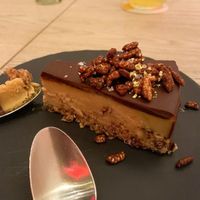 Peanut butter cup pie  at MILA in Vancouver