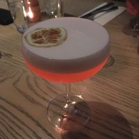 Fancy cocktail  at MILA in Vancouver