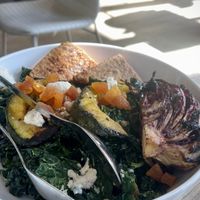 Seasonal kobocha salad  at MILA in Vancouver