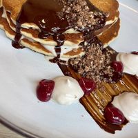 Tiramisu Pancakes  at MILA in Vancouver