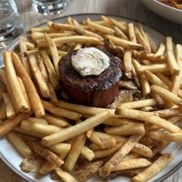 Steak frites  at MILA in Vancouver
