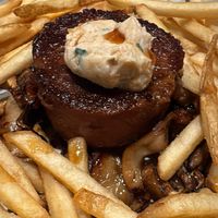 Steak frites  at MILA in Vancouver