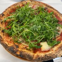 Toppings hidden underneath a mountain of arugula…🤣  at Ciro and Sons in Florence