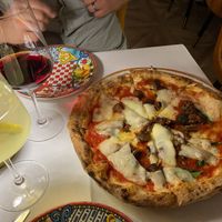 Vegan eggplant pizza  at Ciro and Sons in Florence