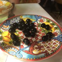 Complementary olives  at Ciro and Sons in Florence