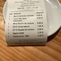 Total for the two of us   at vabowl in Barcelona