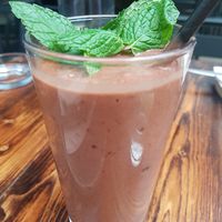Chocolate mint smoothie at Vrutal - Poblenou in Barcelona
