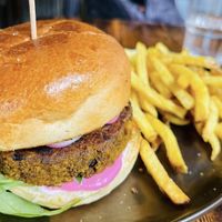 Veg burger   at Vrutal - Poblenou in Barcelona