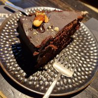 Triple chocolate cake at Vrutal - Poblenou in Barcelona