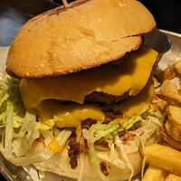 Double smash burger at Vrutal - Poblenou in Barcelona