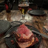 Fried green tomatoes  at Vrutal - Poblenou in Barcelona