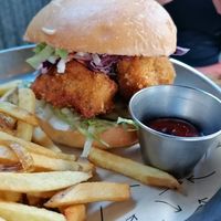 Chicken burger at Vrutal - Poblenou in Barcelona