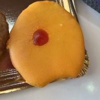 This had a citrusy cream  at Panadería Confitería Inma in Malaga