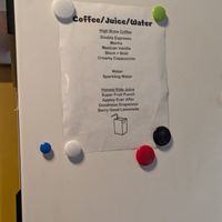 Beverage options at Süp in Reno