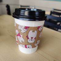 Cute cups! at Amangela's Sandwich & Bagel House in Big Bear Lake