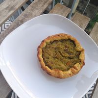 gluten free veg pie at Filomila in Athens