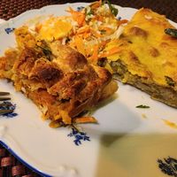 2 vegan pies at Filomila in Athens