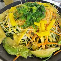 Avocado salad with mango sauce at Hippocampus in Protaras