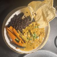 Fake chicken curry   at Hippocampus in Protaras