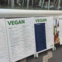 Menu outside at Hippocampus in Protaras