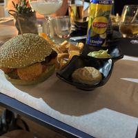 Falafel burger  at Hippocampus in Protaras