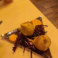 Punjabi samosas - best samosa filling I have personally ever tasted at Ital India in Venice